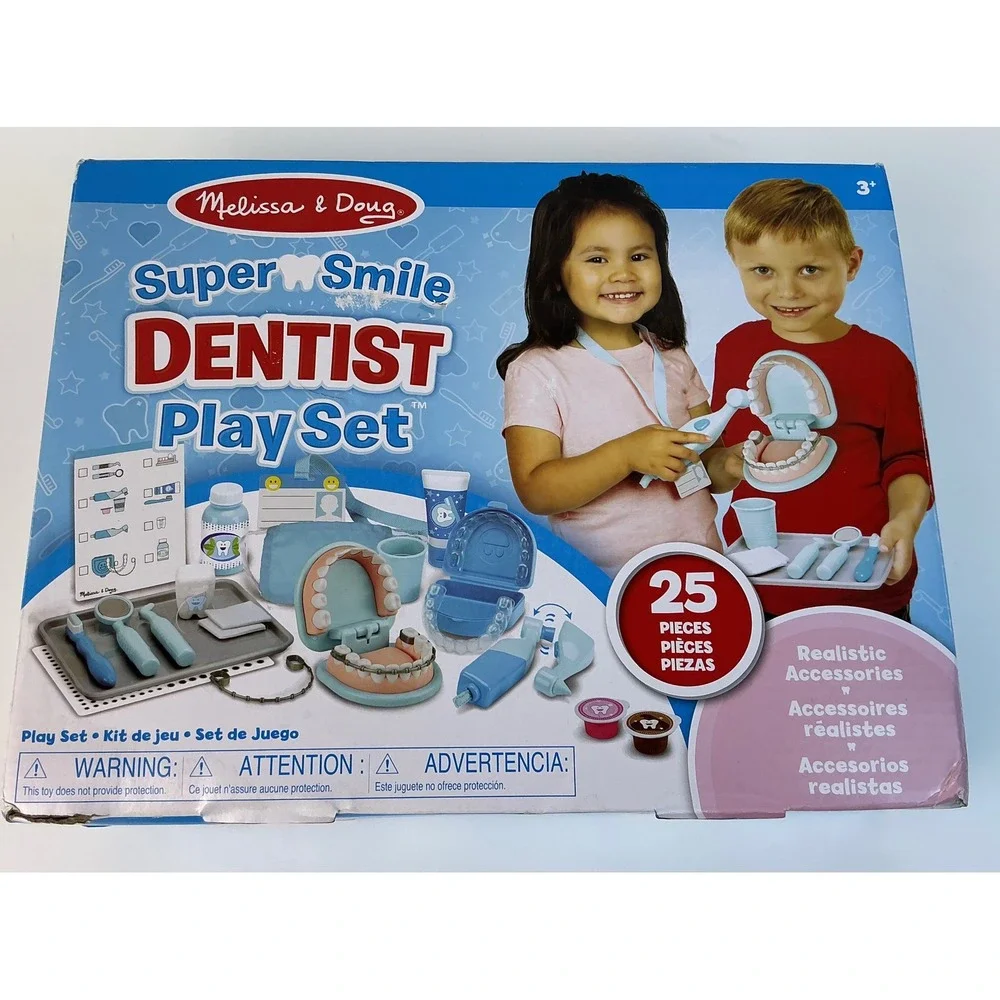 Melissa & Doug‎ Super Smile Dentist Play Set Pretend Play 25 Piece - Great Gift